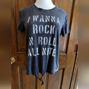 Lyric Culture Red Lable Sz M Graphic Tee Gray P2P 19 L 23